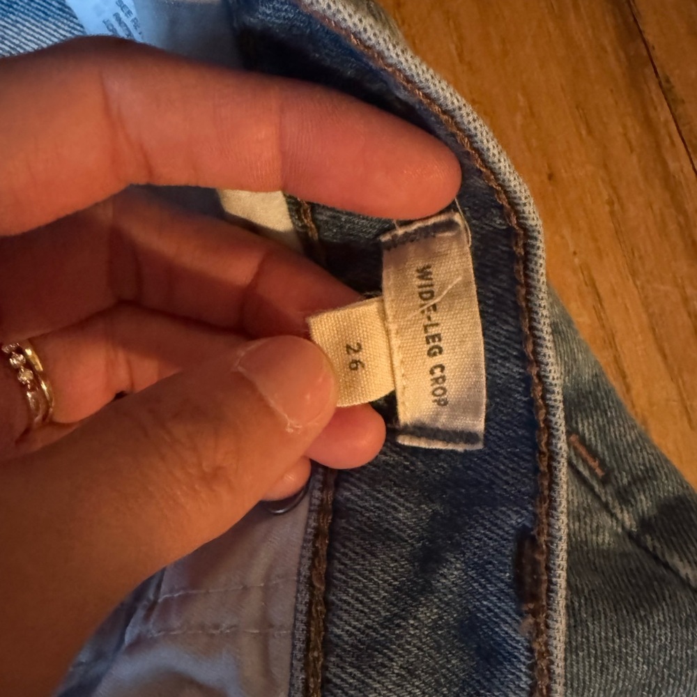Madewell Cropped Wide Leg Jeans - Picture 4 of 5